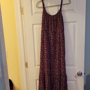 Wallflower Maroon Floral Maxi Dress